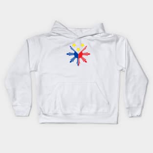 Filipino Sun and Stars Pinoy decal Kids Hoodie